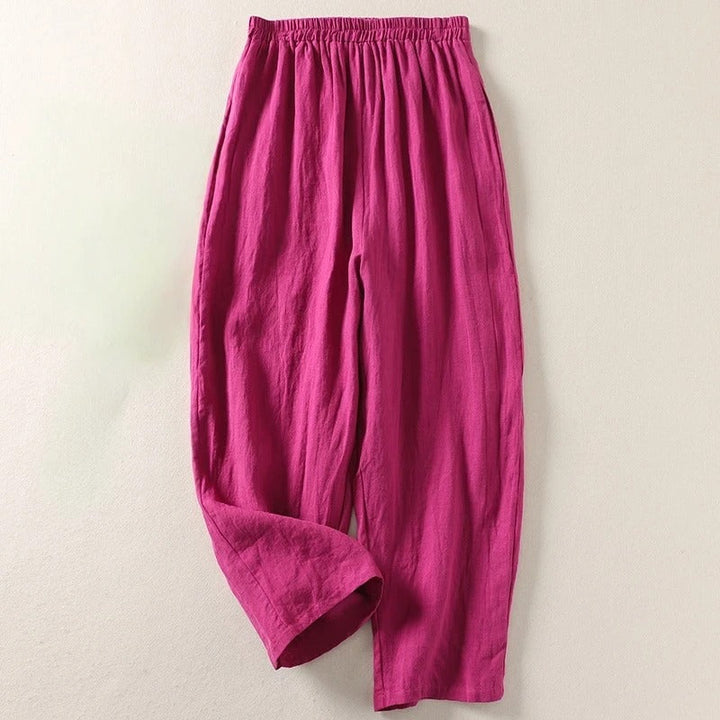 Flat lay front view of vibrant fuchsia women&