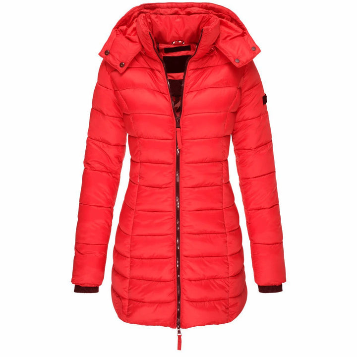 Front view of a red women&
