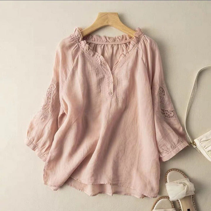 Front view of a pink women&