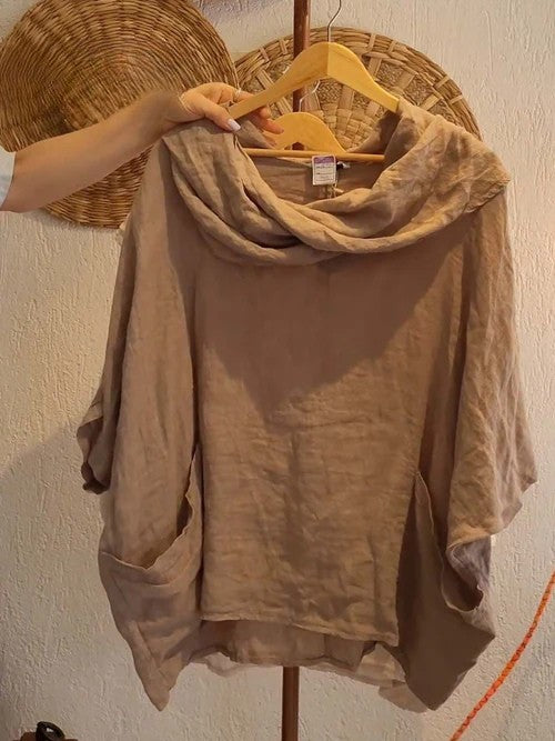 Front view of a beige women&