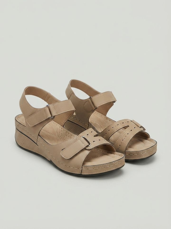 Roman Flat Sandals Australia: Vintage Strappy Design - front view