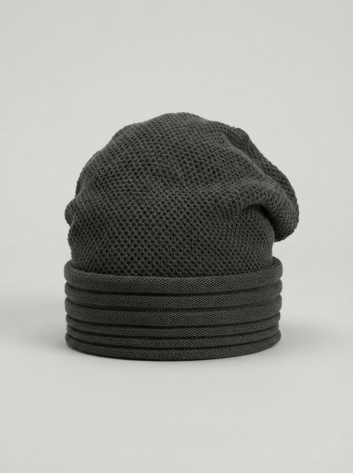 Unisex Winter Wool Knit Beanie - front view
