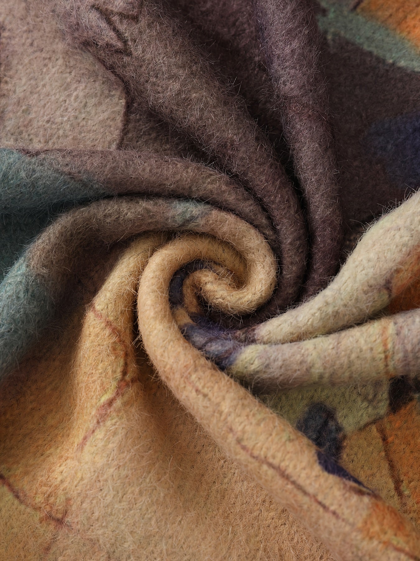 Luna | Elegant Leaf Print Knit Pullover