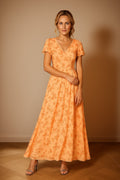 Women's Colourful Maxi Summer Dress: Polyester Blend