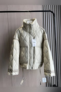 Women's Quilted Cotton Jacket with Tie Waist: Kara