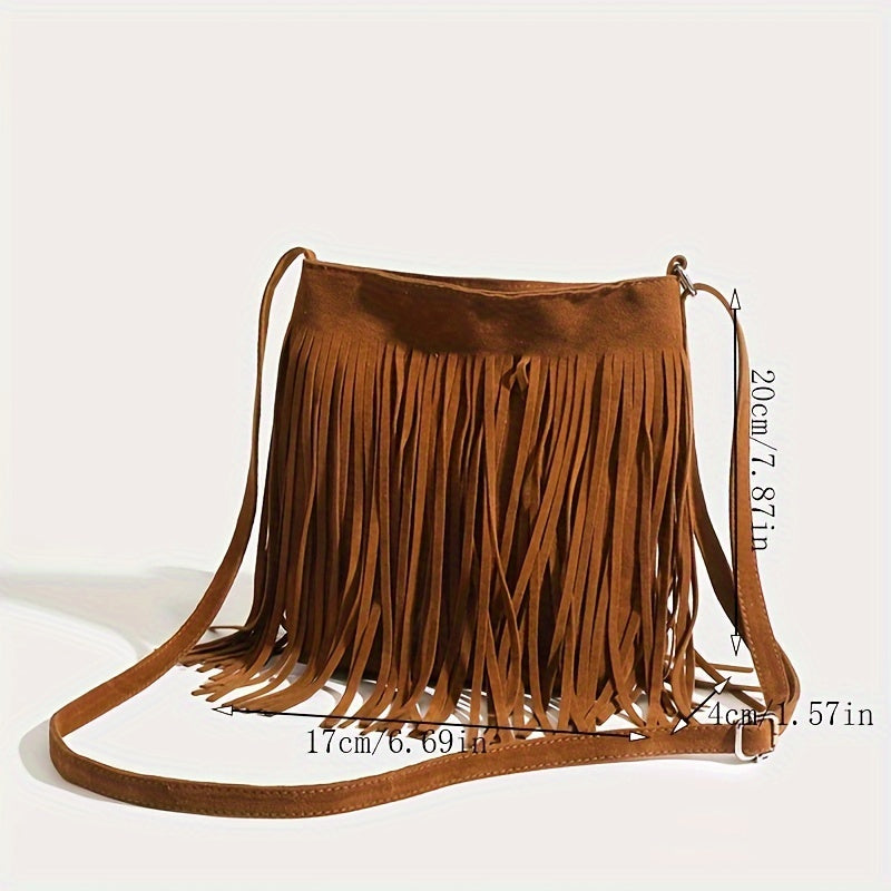 Faye | Boho Chic Fringe Shoulder Bag