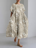 Women's Floral Print Dress – Summer Style with Pockets
