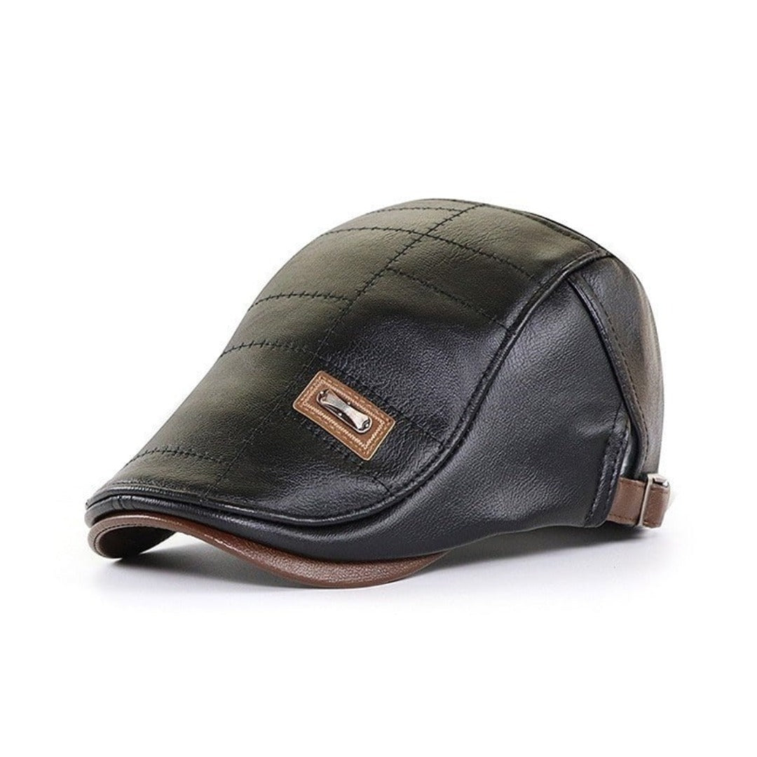 Kevin | Men's Leather Cap (1 + 1 FREE)