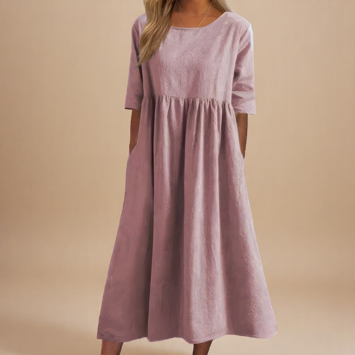 Anna™ | Soft Cotton Airy Dress with Pockets