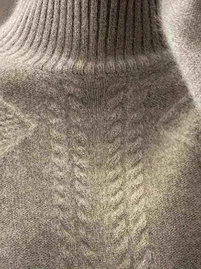 Scarlett | Chic Cable Knit Turtleneck Sweater