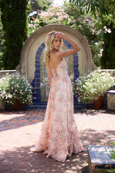 Chelsea™ | Dress in Peach Tapestry