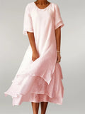 Women's Oriana Cotton Maxi Dress – Elegant