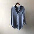 Women's Silk Blouse – Elegant Button-Down Shirt