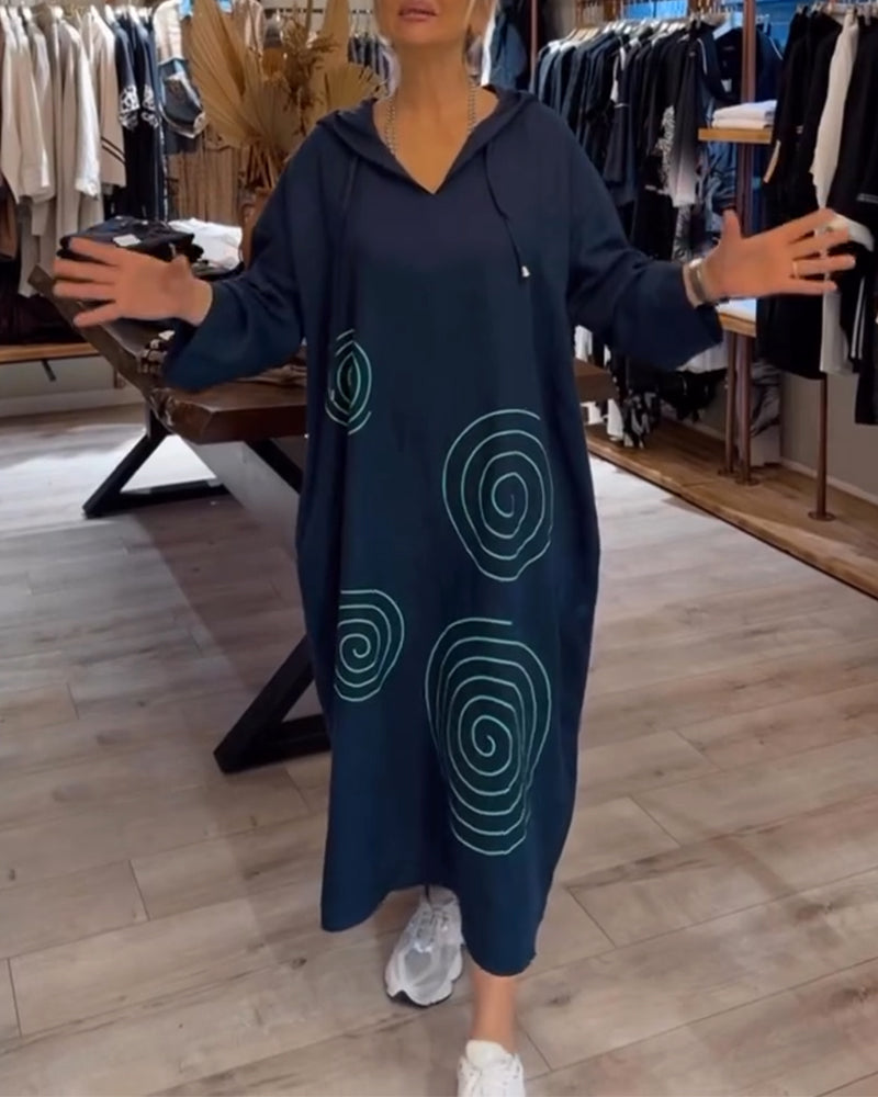 Dress™ | with hood, long sleeves, wide