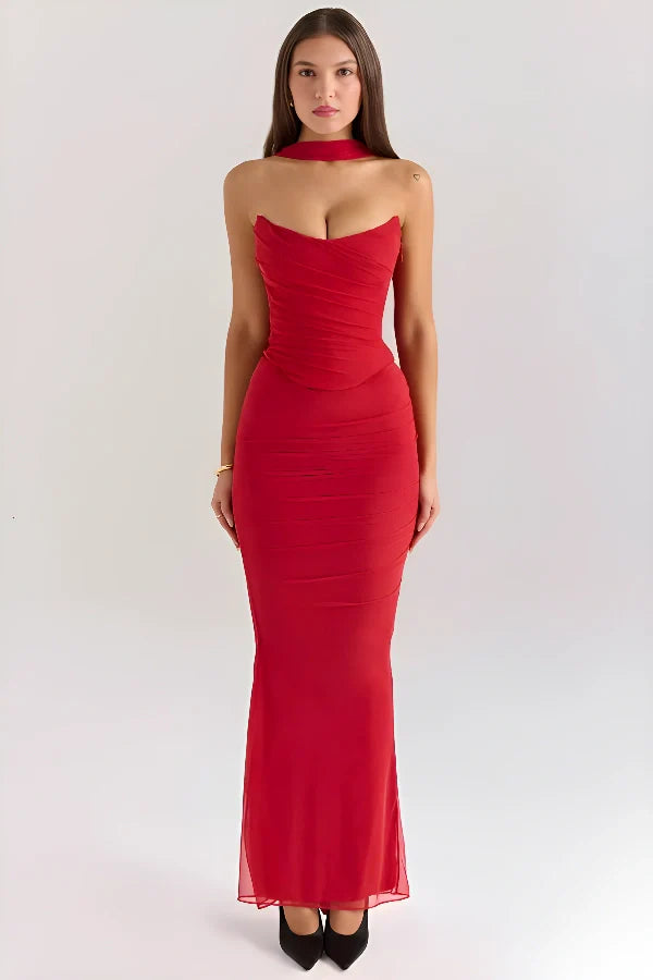 Helena™ | Crop Top & High Waist Pencil Skirt Two-Piece Set