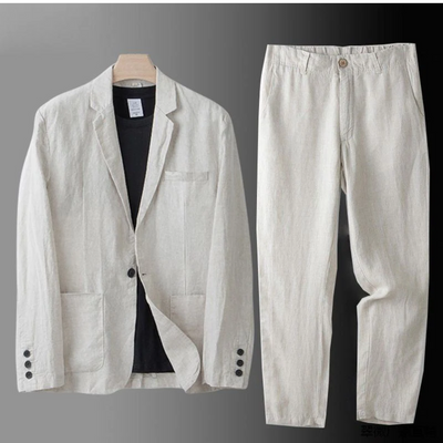 Michael™ | Cotton-Linen Blazer and Pants Set