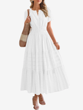 The Silhouette Maxi — Cinch Waist Tiered Dress