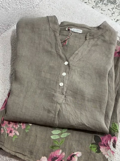 Charlotte ™ | Women's  Casual Cotton And Linen Shirt