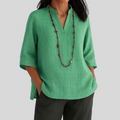 Women's Maddy Summer Blouse – Lightweight Batwing Sleeves