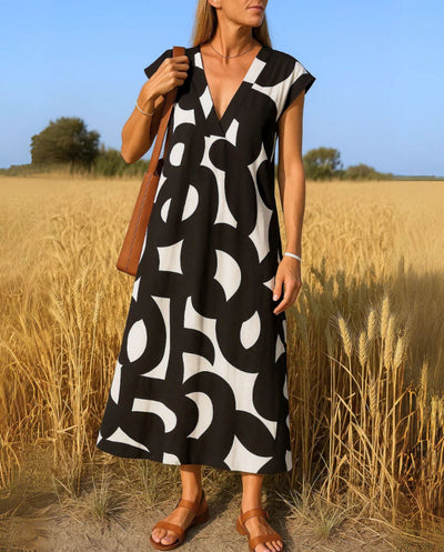 Brilliana™ | Flowing V-Neck Dress