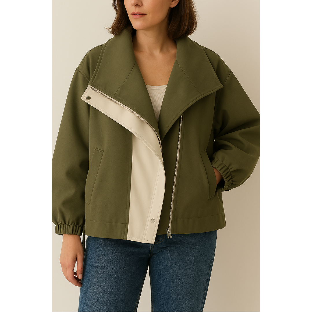 Xandra | Trendy Hooded Windbreaker Coat