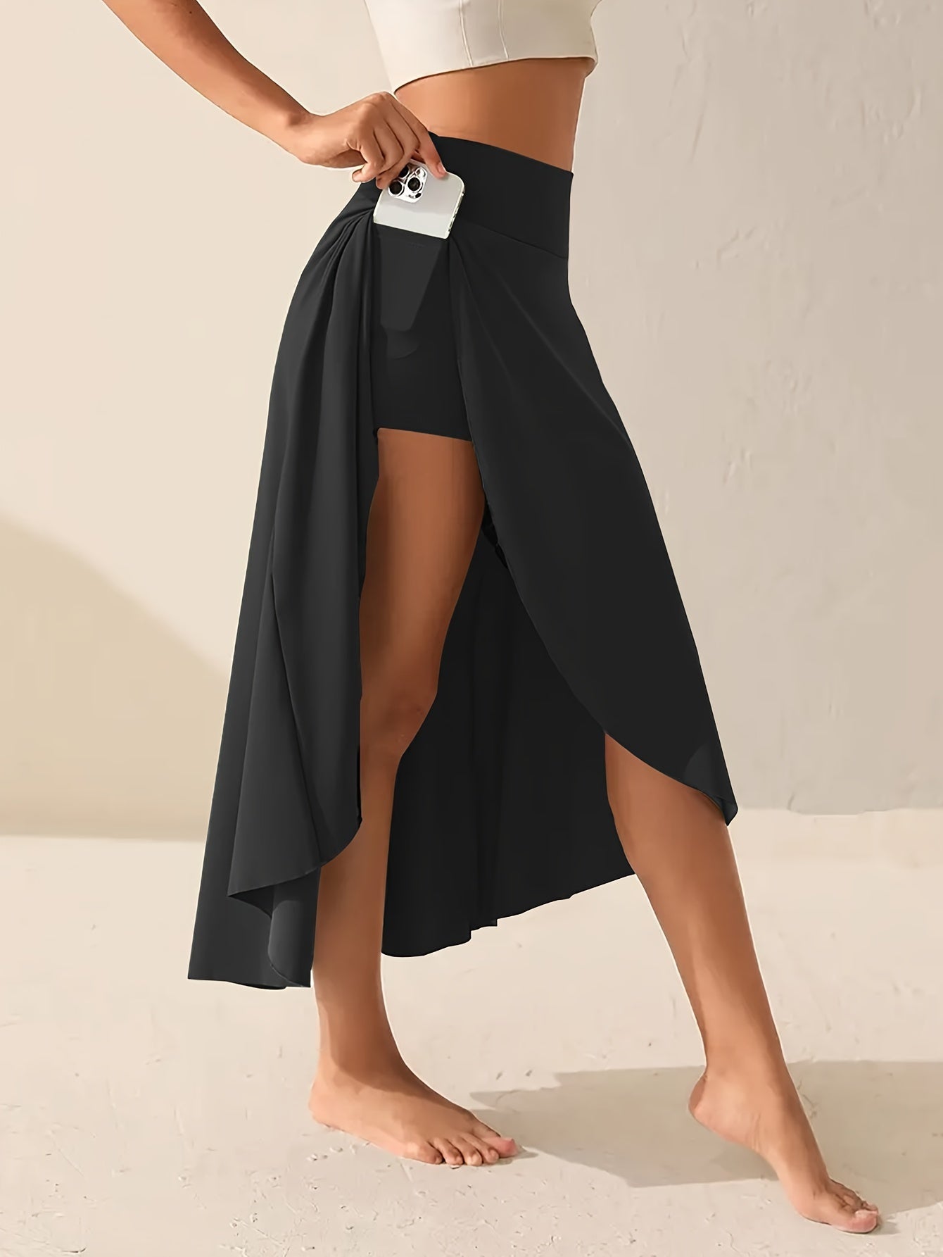 Yanis | Asymmetric Plus-Size Sports Skirt