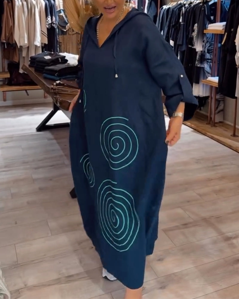 Dress™ | with hood, long sleeves, wide