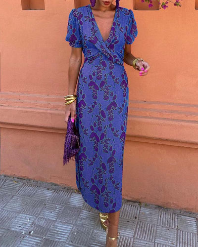 Angelina™ | Women  Stunning V-Neck Midi Dress