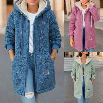 Ines | Cosy Sherpa Zip Hoodie