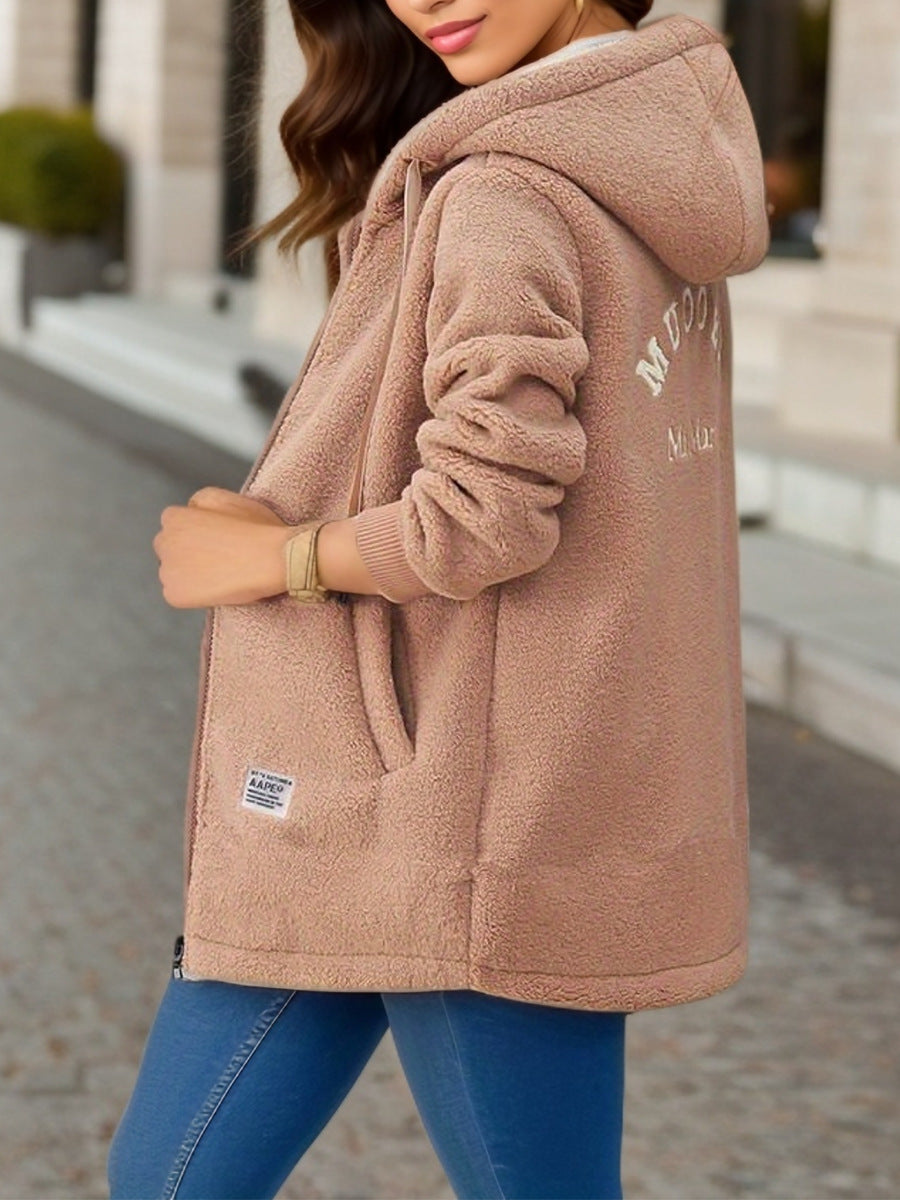 Ines | Cosy Sherpa Zip Hoodie