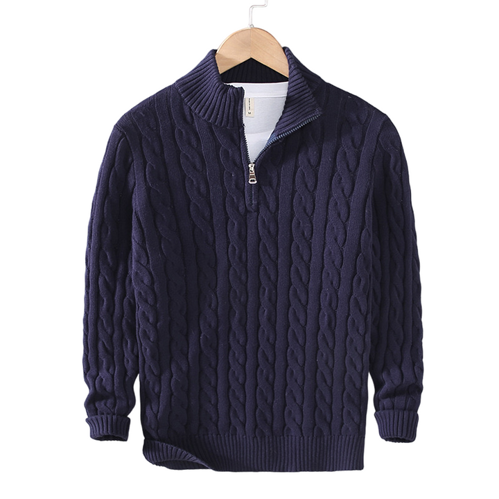 Front view of a navy men&