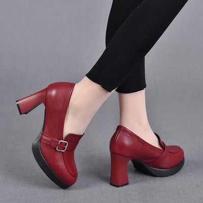 Quincy | Versatile Leather Heeled Shoes