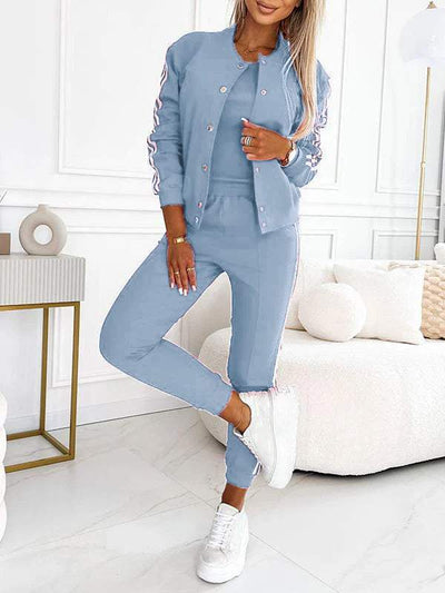 Freya™ | Women's Striped Jacket, Vest & Pants