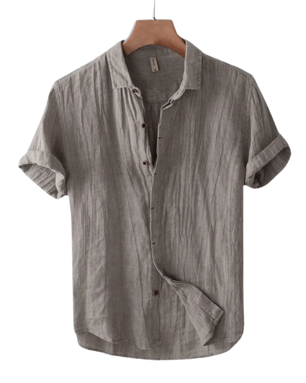 Leon™ | Vintage Pleated Linen Shirt for Men