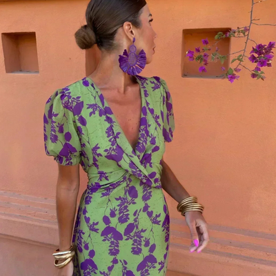 Isabella™ | V Neck Maxi Dress