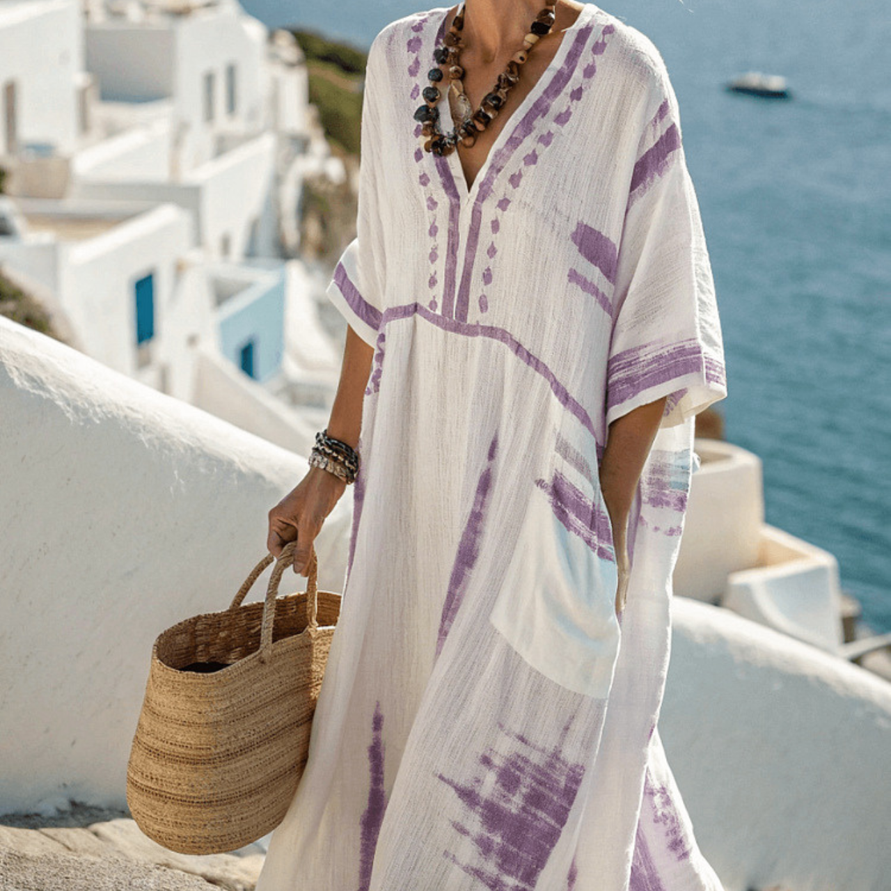 Charlotte™ | V-Neck Summer Oversize Dress