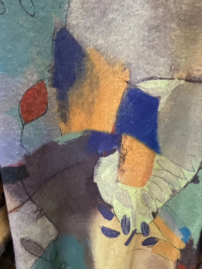 Luna | Elegant Leaf Print Knit Pullover