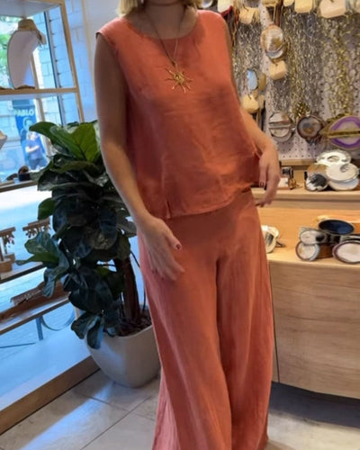 Amelia™ | Cotton Boho-Chic Two-Piece Set