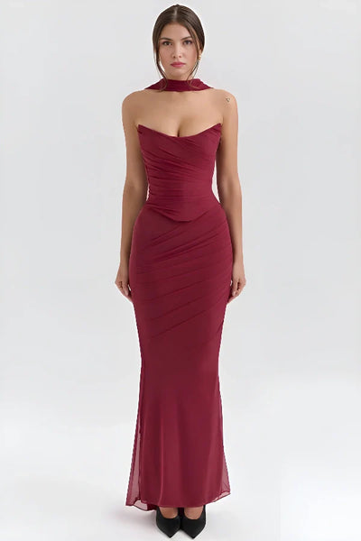 Helena™ | Crop Top & High Waist Pencil Skirt Two-Piece Set