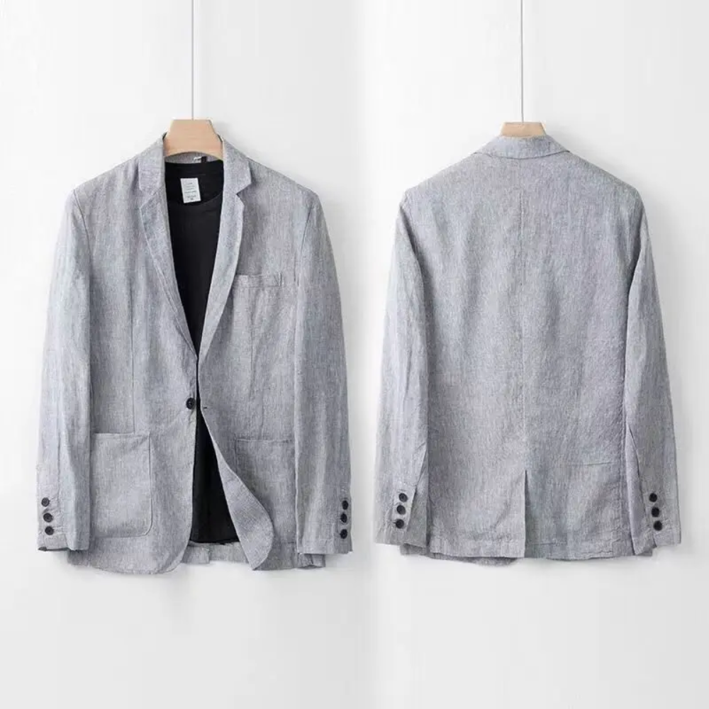 Michael™ | Cotton-Linen Blazer and Pants Set