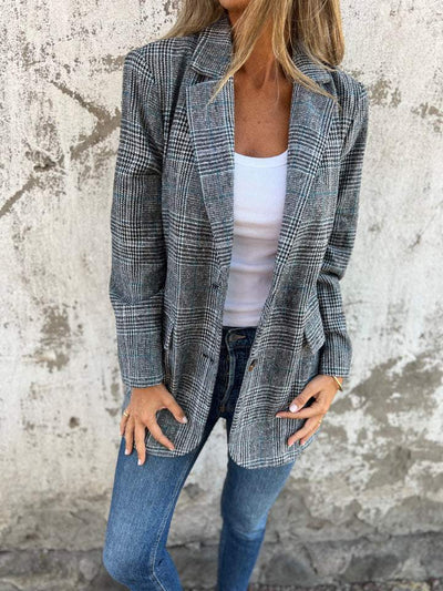 Orla | Casual Checked Blazer with Lapels