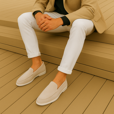George™ | Classic Brand Suede Leather Loafers