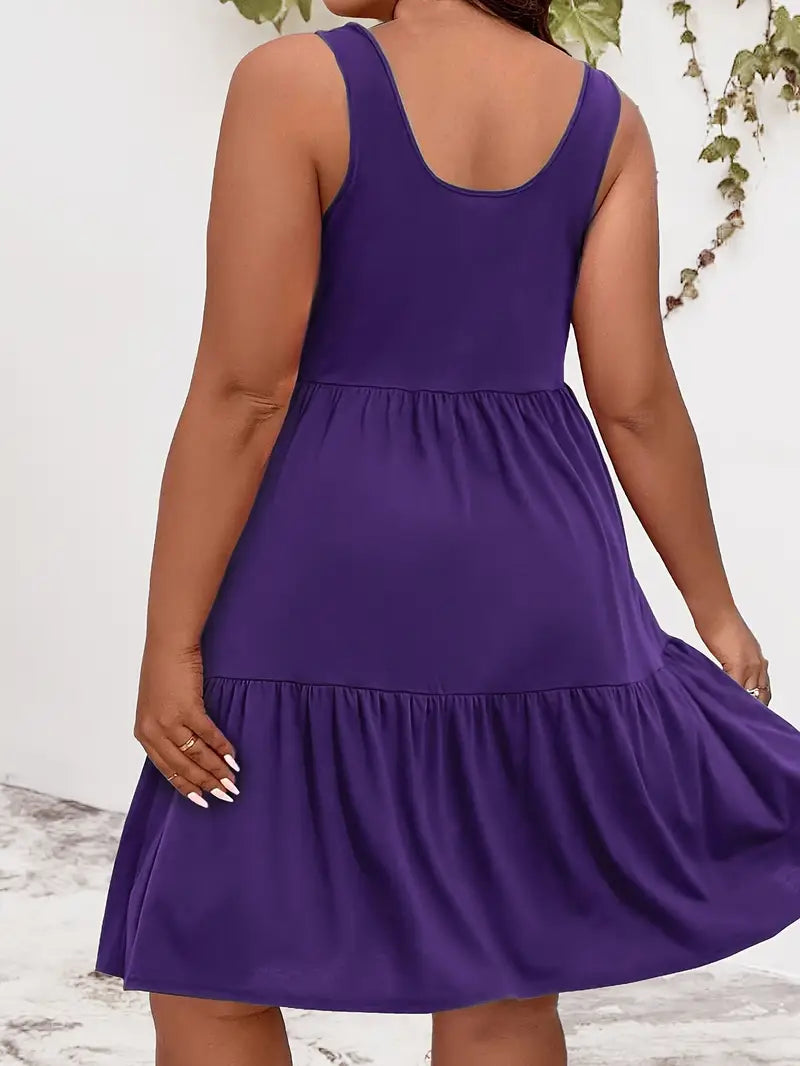 Amaya | Plus-Size Sleeveless Casual Dress