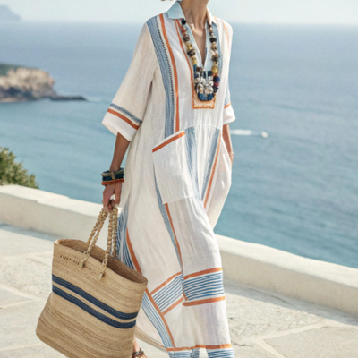 Charlotte™ | V-Neck Summer Oversize Dress