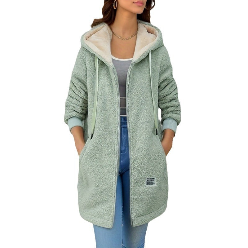 Ines | Cosy Sherpa Zip Hoodie