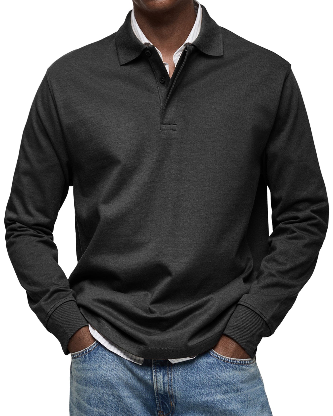 Hudson™ | Long-Sleeved Polo Shirt