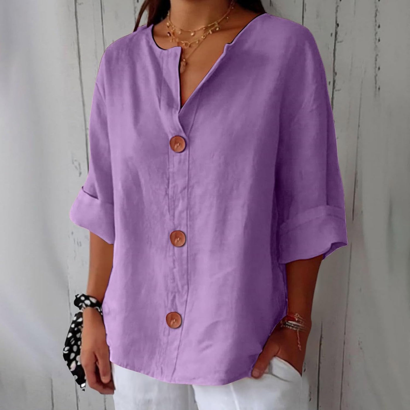 Ashleigh™ | Casual Linen Blouse