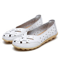 Women's Breathable Leather Loafers – Orthopedic Support