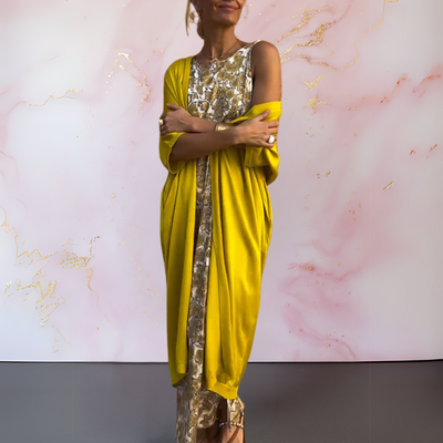 Brenda™ | Elegant Dress with Cardigan