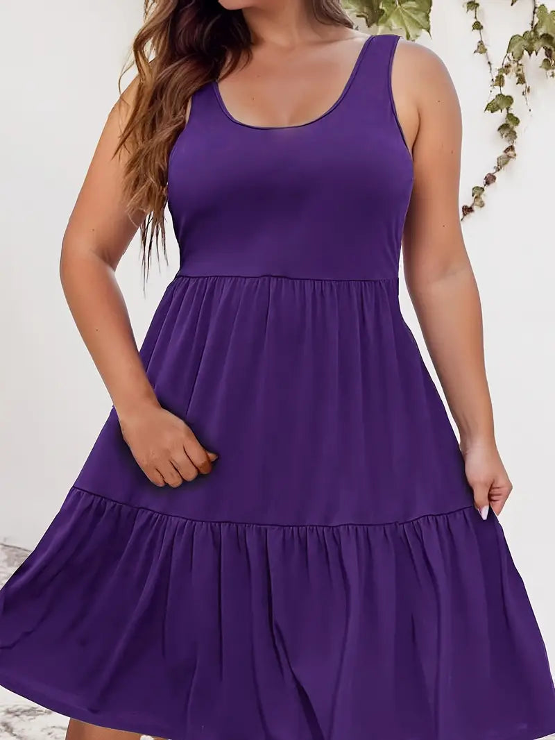 Amaya | Plus-Size Sleeveless Casual Dress